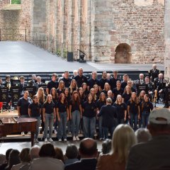 Der Chor der Modellschule Obersberg begeisterte das Publikum.