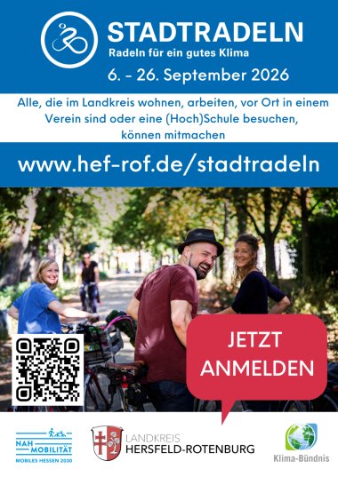 Plakat STADTRADELN 2026 - Landkreis Hersfeld-Rotenburg Plakat zum Stadtradeln im Landkreis Hersfeld-Rotenburg